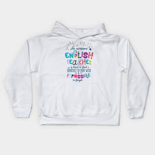 An Awesome English Teacher Gift Idea - Impossible to forget Kids Hoodie